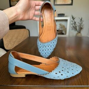 SPRING STEP Delorse Flats in Blue Size 36